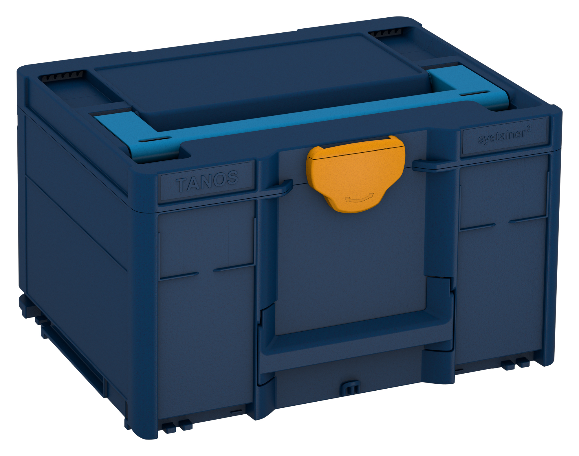 Corps Couleur: bleu saphir (RAL 5003) - Couleur de la poignée: bleu ciel (RAL 5015) - Couleur de la fermeture: jaune narcisse (RAL 1007)