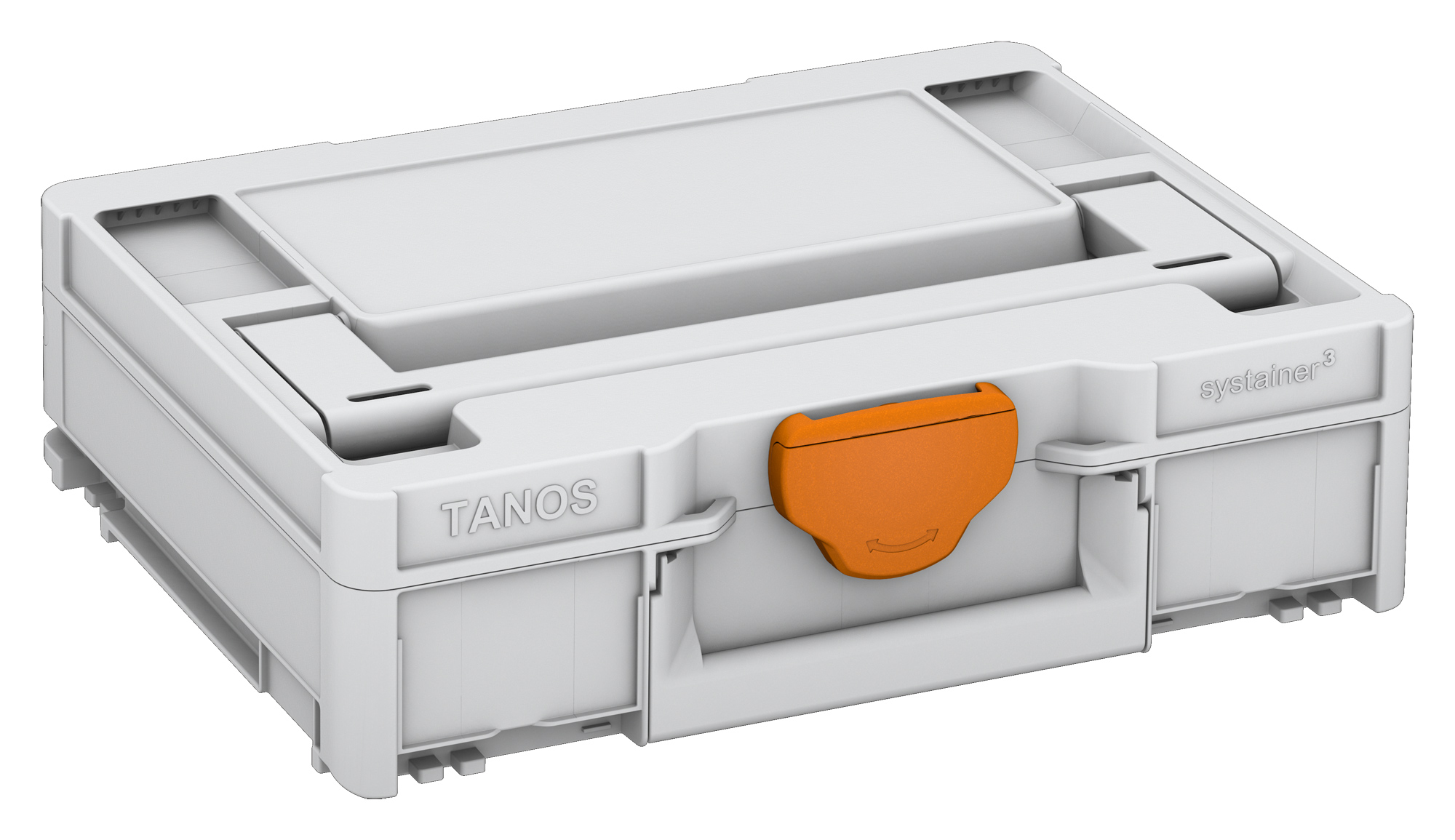 Corps Couleur: gris clair (RAL 7035) - Couleur de la poignée: gris clair (RAL 7035) - Couleur de la fermeture: orange foncé (RAL 2011)