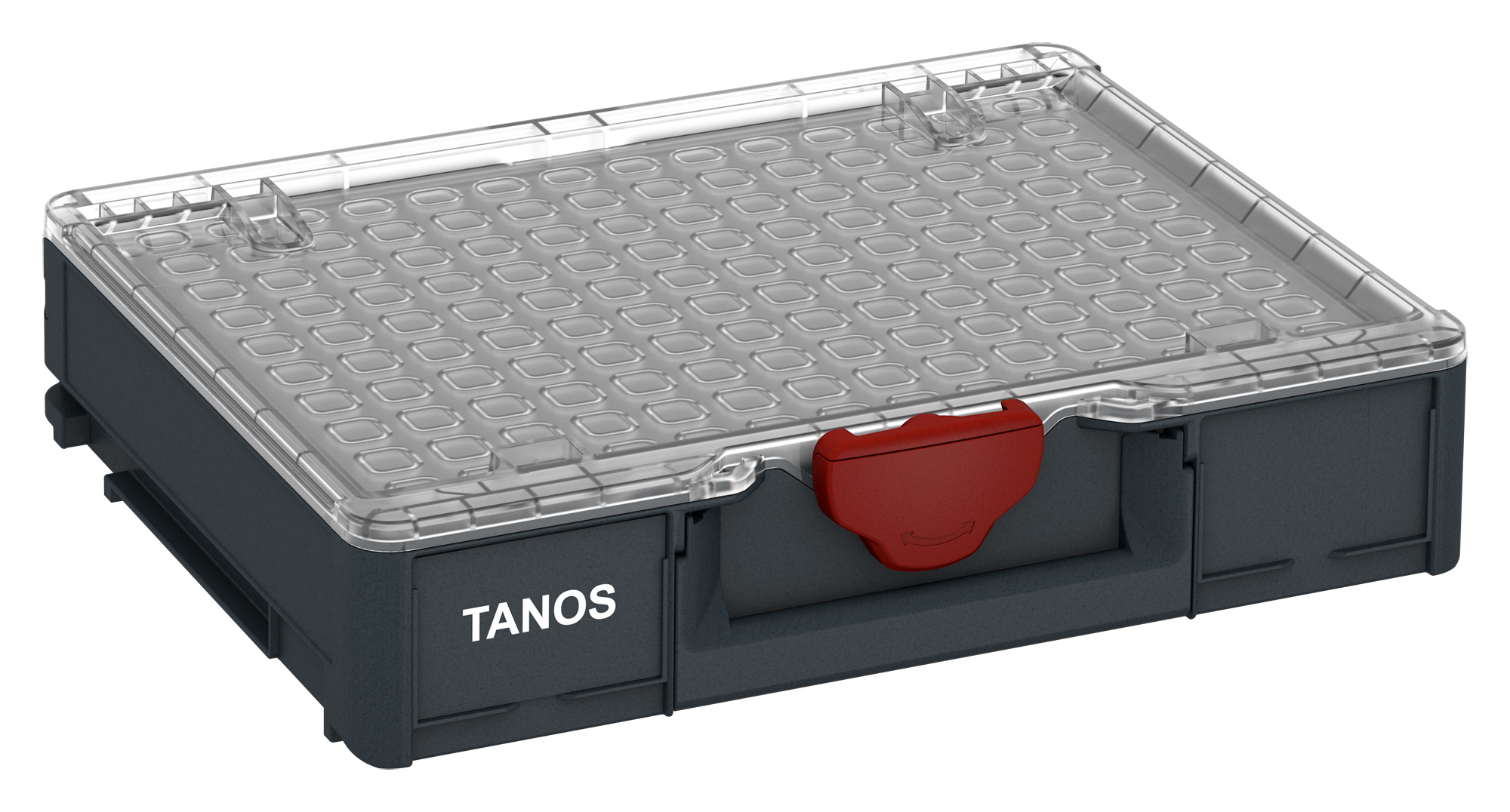 Kleur frame: Antraciet (RAL 7016) - Kleur bevestigingsmiddel: Karmijnrood (RAL 3002)