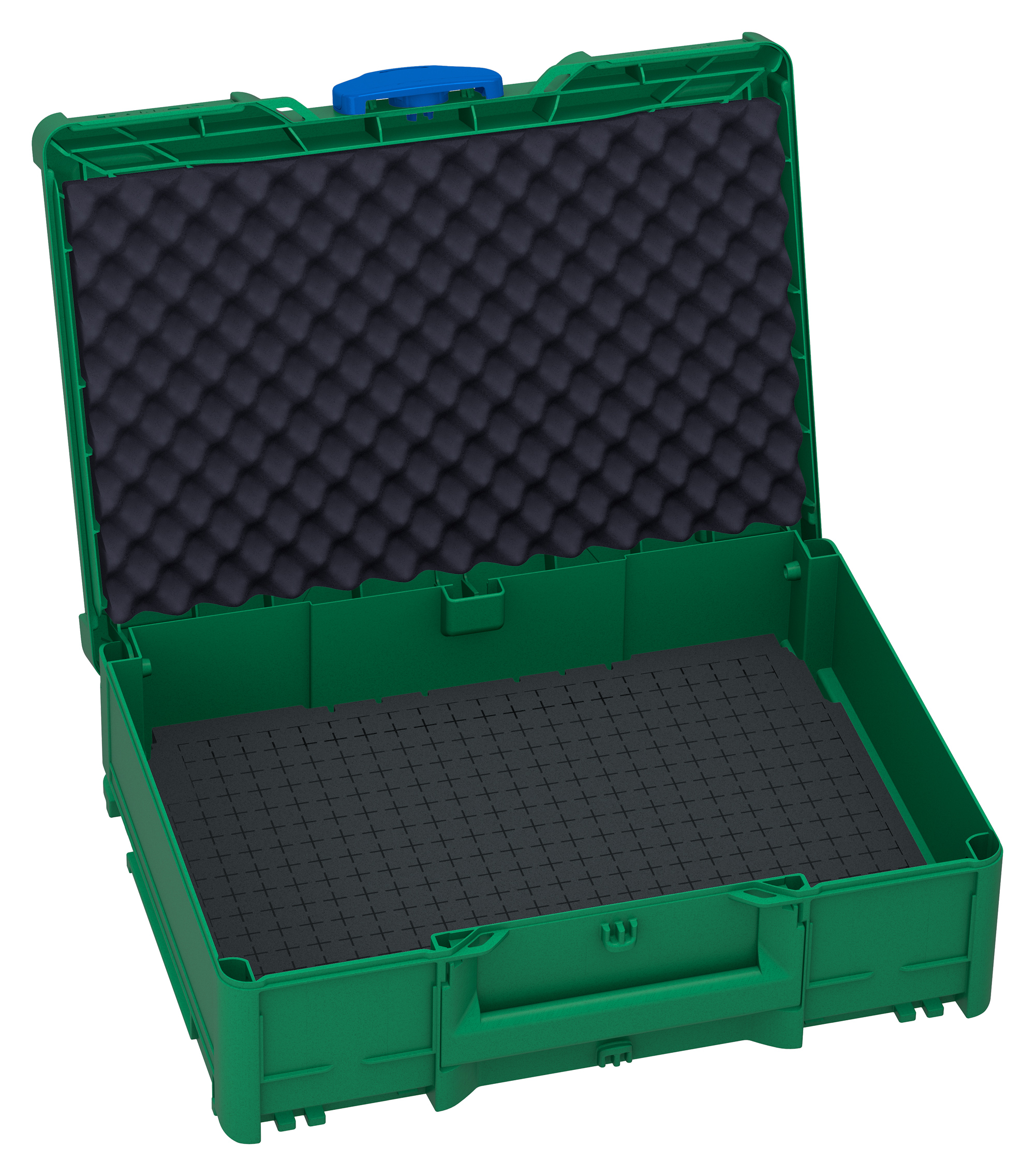 Kleur frame: Smaragdgroen (RAL 6001) - Kleur handgreep: Smaragdgroen (RAL 6001) - Kleur bevestigingsmiddel: Signaalblauw (HKS 43 K)