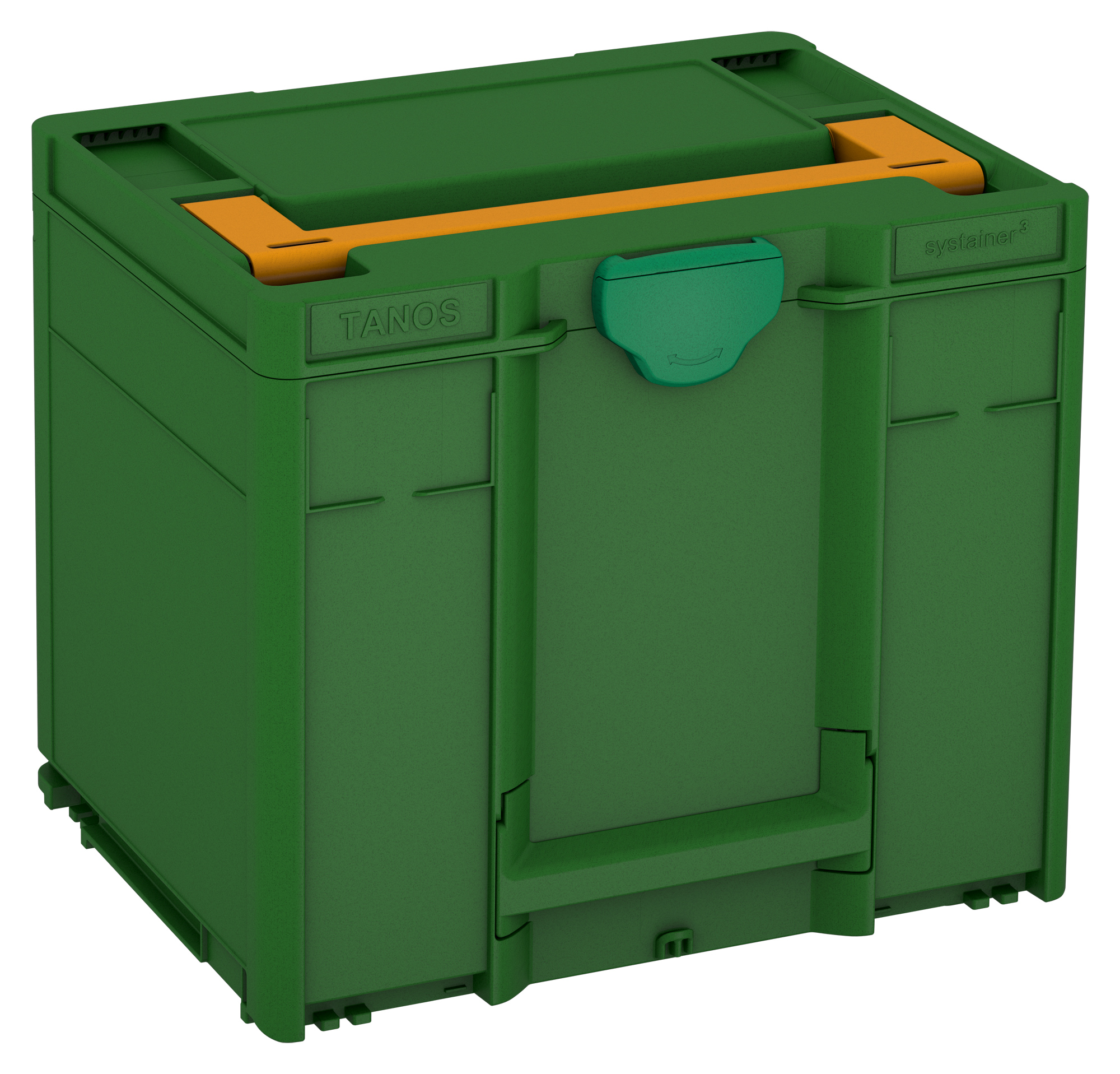 Kleur frame: Smaragdgroen (RAL 6001) - Kleur handgreep: Narcissengeel (RAL 1007) - Kleur bevestigingsmiddel: Signaalgroen (HKS 54 K)