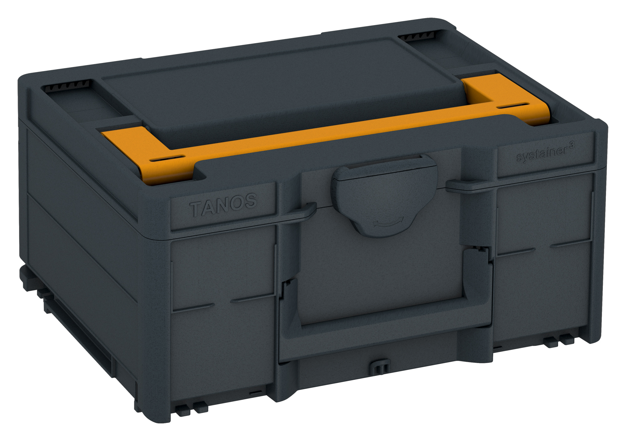 Kleur frame: Antraciet (RAL 7016) - Kleur handgreep: Narcissengeel (RAL 1007) - Kleur bevestigingsmiddel: Antraciet (RAL 7016)