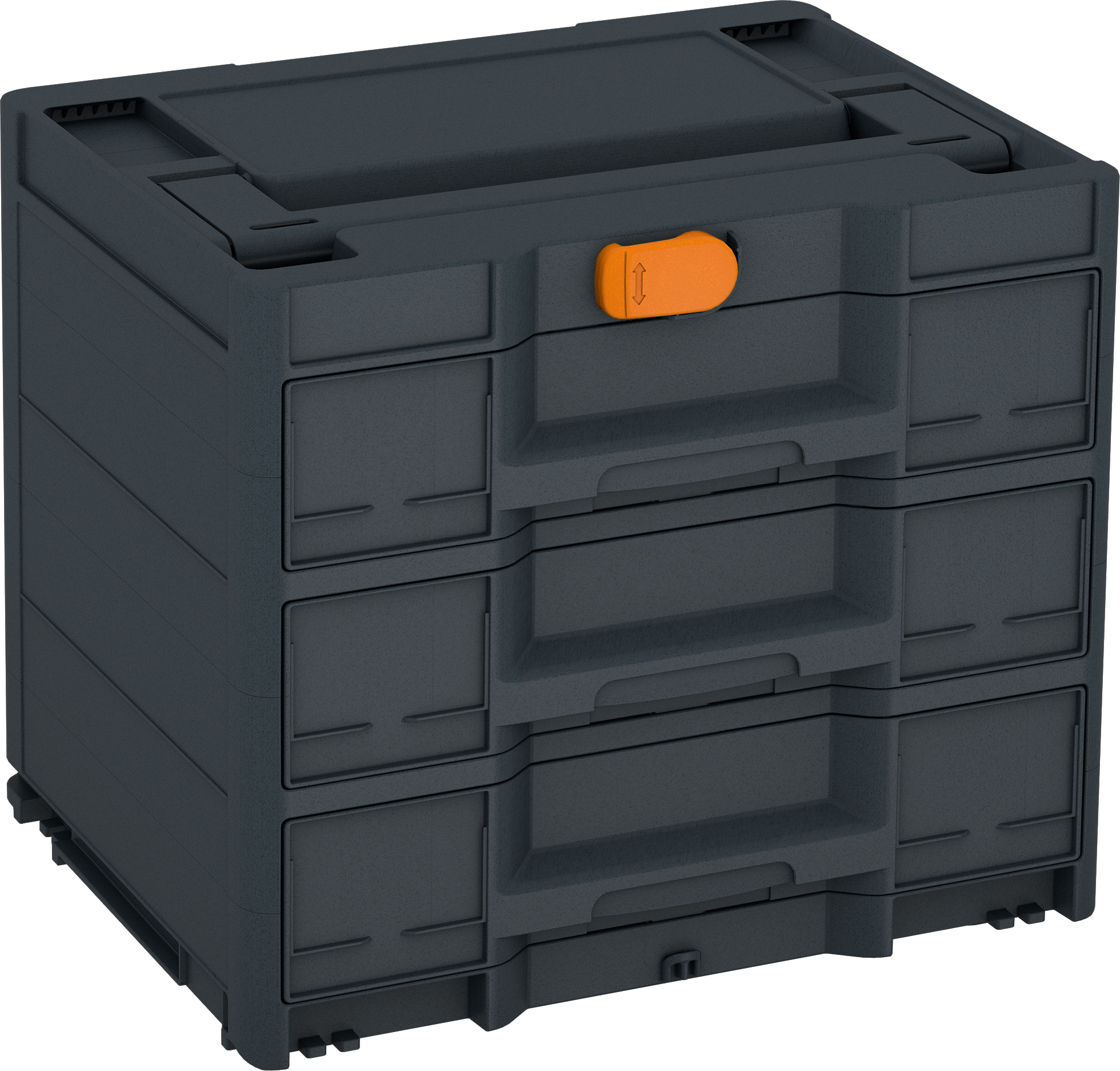 Corps Couleur: anthracite (RAL 7016) - Couleur de la poignée: anthracite (RAL 7016) - Couleur de la fermeture: orange foncé (RAL 2011)