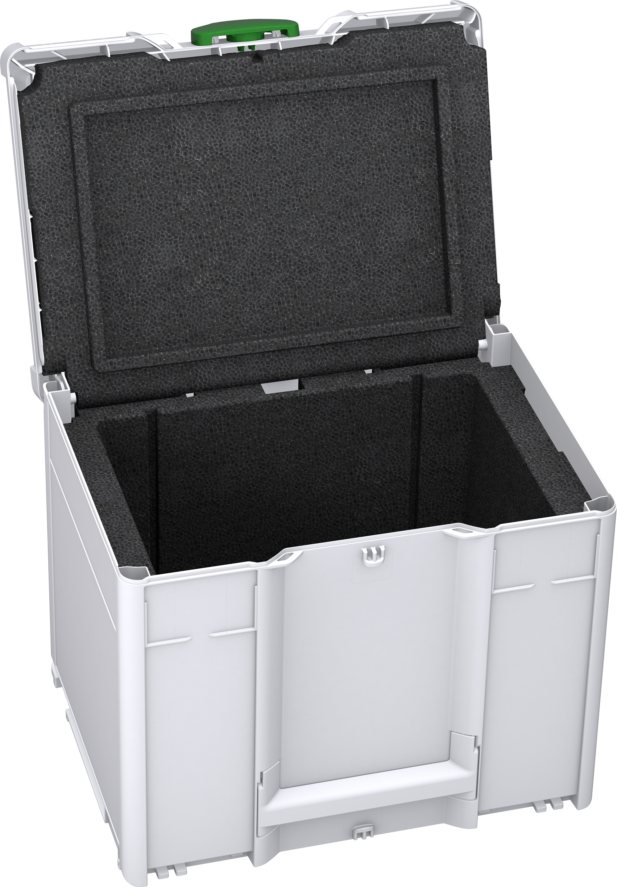 Korpus Farbe: Lichtgrau (RAL 7035) - Griff Farbe: Lichtgrau (RAL 7035) - Verschluss Farbe: Smaragdgrün (RAL 6001)