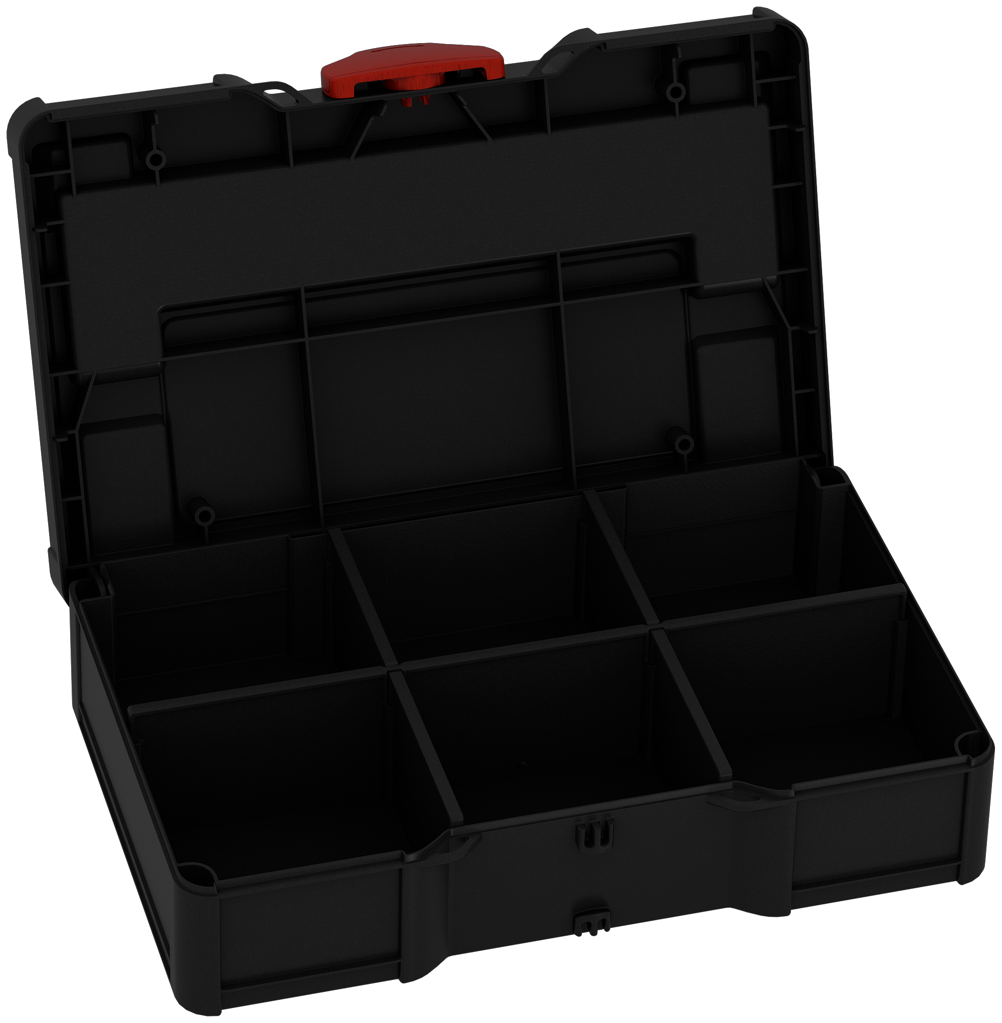 Corps Couleur: noir (RAL 9004) - Couleur de la fermeture: rouge carmin (RAL 3002)