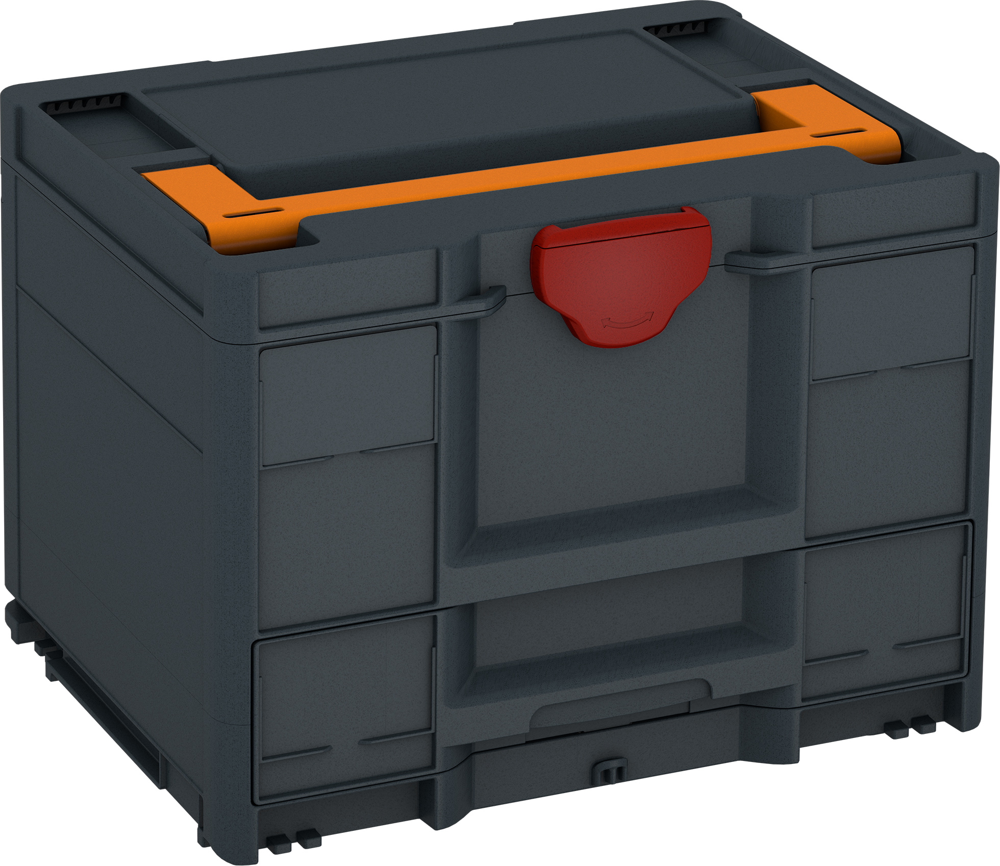 Corps Couleur: anthracite (RAL 7016) - Couleur de la poignée: orange foncé (RAL 2011) - Couleur de la fermeture: rouge carmin (RAL 3002)