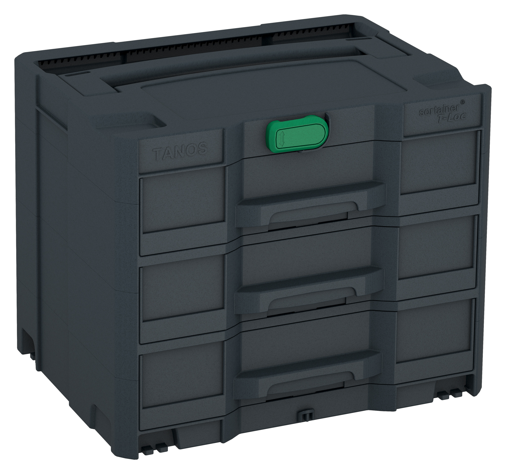 Corps Couleur: anthracite (RAL 7016) - Couleur de la poignée: anthracite (RAL 7016) - Couleur de la fermeture: vert signal (HKS 54 K)