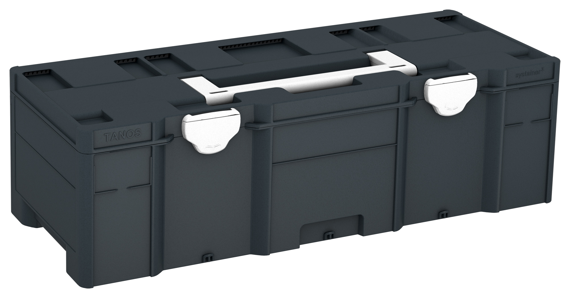 Corps Couleur: anthracite (RAL 7016) - Couleur de la poignée: blanc (RAL 9016) - Couleur de la fermeture: blanc (RAL 9016)