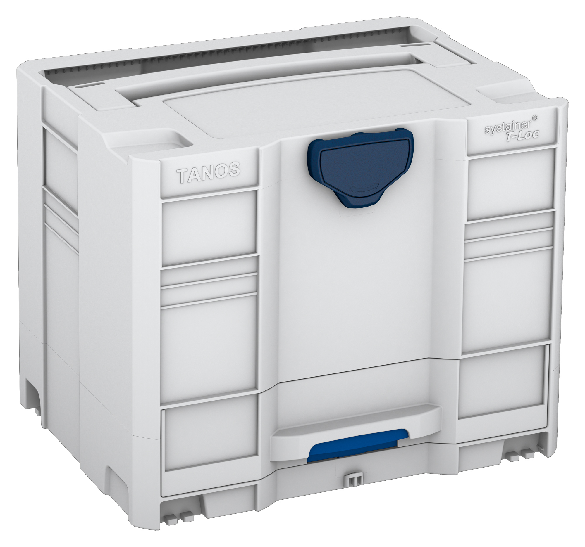 Corps Couleur: gris clair (RAL 7035) - Couleur de la poignée: gris clair (RAL 7035) - Couleur de la fermeture: bleu saphir (RAL 5003)